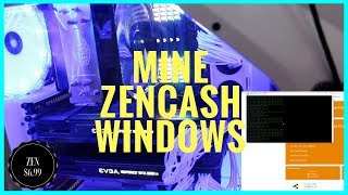 How To Mine ZenCash on Windows  Solved Zen Block [upl. by Eiramyma]