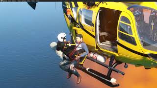 Airbus Helicopters H145 Offshore Nearby water rescue Mission Complete [upl. by Atsyrhc319]