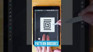 Pattern Brushes with Affinity Design iPad app [upl. by Eejan]