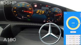 2021 MercedesBenz A180 acceleration w dragy [upl. by Tabber]