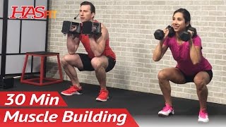 30 Min Home Leg Workout with Dumbbells for Women amp Men  Bodybuilding Legs Workout at Home Exercises [upl. by Ydak875]