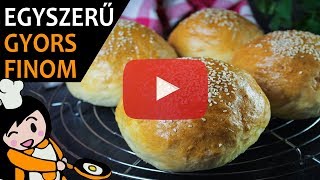 Hamburger zsemle  Recept Videók [upl. by Lenehc]