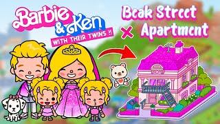 Beak Street Apartment for Barbie 💖 How To Decorate Aesthetic Toca Boca House Ideas 😍Toca Life World [upl. by Giralda]