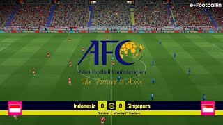 INDONESIA VS SINGAPORE FRIENDLY MATCH  eFootballin [upl. by Kyne]