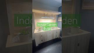 Indoor Garden Build DIY indoor vegetable garden 🪴 [upl. by Akinoj504]