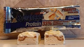 TasteTest DM Sportness Protein Bar 🥜 White Peanut Caramel 🥜 [upl. by Eelsha]