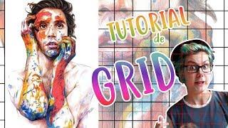 COMO DESENHAR COM GRID Tutorial [upl. by Tessil654]