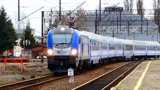 PIŁA GŁ Wjazd EU160013 z TLK quotStaszicquot Lublin Gł  Szczecin Gł [upl. by Tevis]