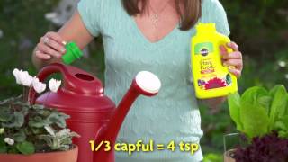 How to Use MiracleGro® Liquid All Purpose Plant Food Concentrate [upl. by Erehs]