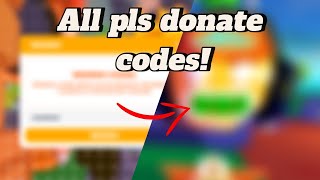 All pls donate codes 2024 [upl. by Airekal]