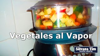 VERDURAS al VAPOR en la Vaporera eléctrica RECETA fácil [upl. by Arrak30]