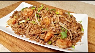 EASY Shrimp Fried Rice  How to Make Chinese Fried Rice  Chinese Take Out Style Fried Rice [upl. by Vacuva]