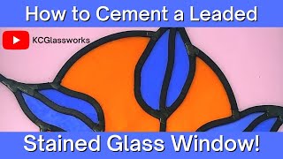 How To Cement a Leaded Stained Glass Window [upl. by Sera]