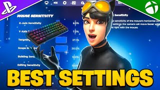 NEW BEST Console Keyboard amp Mouse SETTINGS  Sensitivity in Fortnite Chapter 5 Season 3 [upl. by Chelsie933]