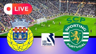 ðŸ”´ LIVE AROUCA VS SPORTING CP  Portuguese Primeira Liga 202425  eFootball PES 21 Simulation [upl. by Dlarrej]