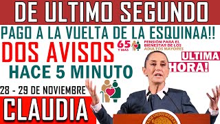 🚨REGALAZO NAVIDEÑO PREPARA CLAUDIA💣 URGENTE ADULTO MAYOR A LA VUELTA PENSION AVISO [upl. by Selinski]