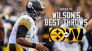 Russell Wilsons best throws from 3TD game at Commanders  Pittsburgh [upl. by Eniruam303]