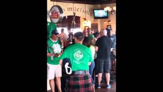 Lake Firefighter Jason Graham On Bagpipes March 2016 [upl. by Eilla87]