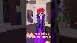 Making Winifred in dress to impress [upl. by Corri]