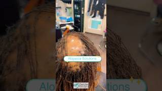 Crochet Bob Hairloss Transformation over Sisterlocs alopeciahairstyles alopeciastylist alopecia [upl. by Guimond615]