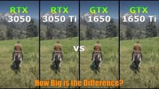 RTX 3050 vs RTX 3050 Ti vs GTX 1650 vs GTX 1650 Ti  Gaming Test  How Big is the Difference [upl. by Foscalina]