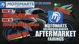 Motomarts Aftermarket Fairing Review amp How To Installation On CBR600RR7 Kit [upl. by Gerson992]