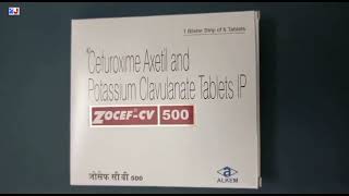 ZOCEFCV 500 Tablet  Cefuroxime Axetil and Potassium Clavulanate Tablets  ZOCEF CV Tablet  ZOCEF [upl. by Sinaj]