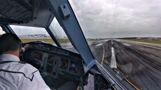 Airbus A320 SMOOTH Cockpit Landing at London Gatwick Manual Landing  GoPro Cockpit View [upl. by Shoshanna698]