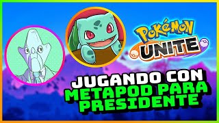 🔥Jugando Pokemon Unite con MetapodParaPresidenteTV y le robo a MissaSinfonia 🔥 MEJORES MOMENTOS [upl. by Ahsanat]