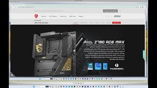 BIOS Update for MSI MEG Z790 ACE MAX Motherboard [upl. by Ellennoj]