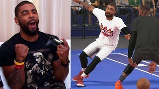 Kyrie Irving Gets Ankle Broken By LeBron James While Playing NBA 2K18 [upl. by Anirret468]