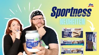 Feine FITNESS Neuheiten Haul amp TasteTest von dm Sportness  Birthday Cookie Protein Brownie amp mehr [upl. by Dichy298]