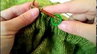 Extra stretchy bind off in 2x2 ribbing  knitting [upl. by Festatus]