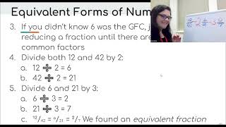 Paraprofessional Math Day 1 Number Sense and Basic Algebra Video 5 Equivalent Forms of Numbers [upl. by Esined97]