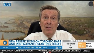 Mayor Tory talks new restaurant COVID19 restrictions new modelling [upl. by Aimik]