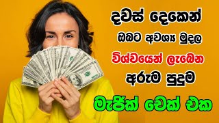 දවස් දෙකෙන් ඔබට අවශ්‍ය මුදල විශ්වයෙන් ලැබෙන අරුම පුදුම මැජික් චෙක් එකmagic chequeadaraneeya wishwy [upl. by Anilrahc735]