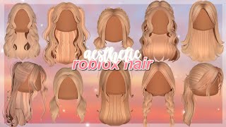 MY FAVORITE BLONDE ROBLOX HAIR links and codes [upl. by Ativad319]