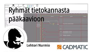 Ryhmät tietokannasta pääkaavioon  CADMATIC Electrical 2024 [upl. by Pallua]