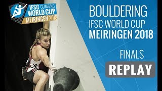 IFSC Climbing World Cup Meiringen 2018  Bouldering  Finals  MenWomen [upl. by Astor727]