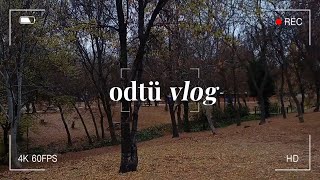 mini odtü vlog🙌🏻  midtermler📖 first snow🌬❄️ [upl. by Aleakam]