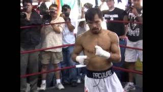 Manny Pacquiao Workout in his prime  esnews boxing [upl. by Aihseyn]