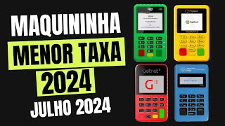 TOP 3 Maquininhas de Cartão com Menor Taxa de 2024 Julho 2024 [upl. by Atinuj875]