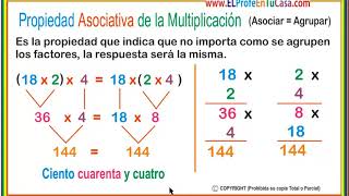 Multiplicacion propiedad asociativa [upl. by Aissej]