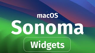 Add and Customize Widgets on macOS Sonoma [upl. by Ericha456]