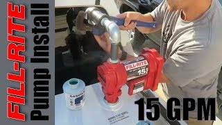 FillRite FR1210G Fuel Transfer Pump Install Video [upl. by Wenonah920]