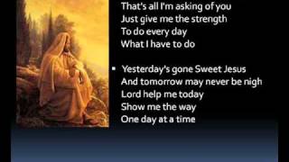 One day at a time lyrics [upl. by Ireg]