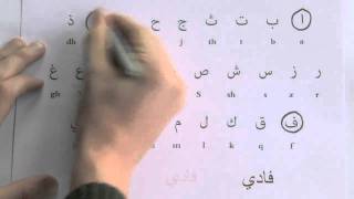 Student learning to write Arabic words free worksheet [upl. by Yruoc132]