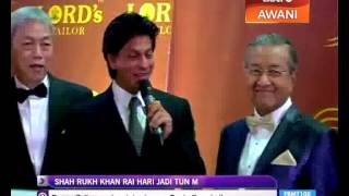 Shah Rukh Khan rai hari lahir Tun Mahathir [upl. by Venn433]