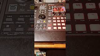 Making a beat on the Roland SP 808 samplers sampler sp808 tretracks beats production hiphop [upl. by Donelu222]