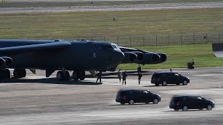 US Air Force B52 Bomber Emergency Takeoff to the Undisclosed Area [upl. by Colvert303]